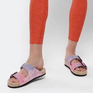 Manebi Women’s Nordic Sandals In Multi Tie Dye 40